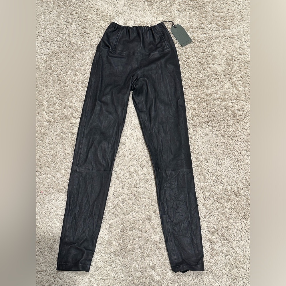 NWT ALLSAINTS women’s Cora leather leggings